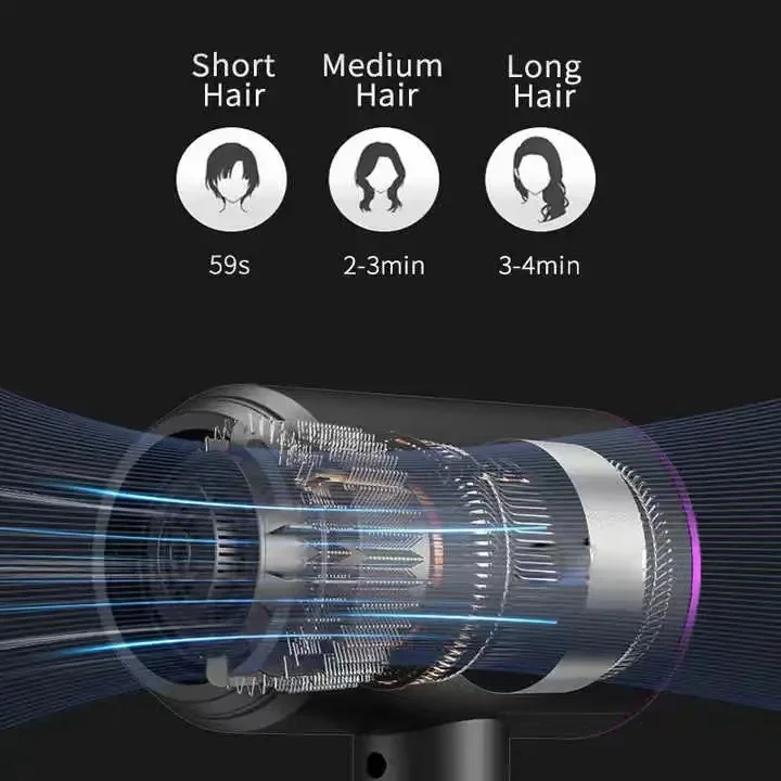 Hot Seller Hairdryer mini portable wall mounted stand reverse one step professional salon blow negative ion hair dryer