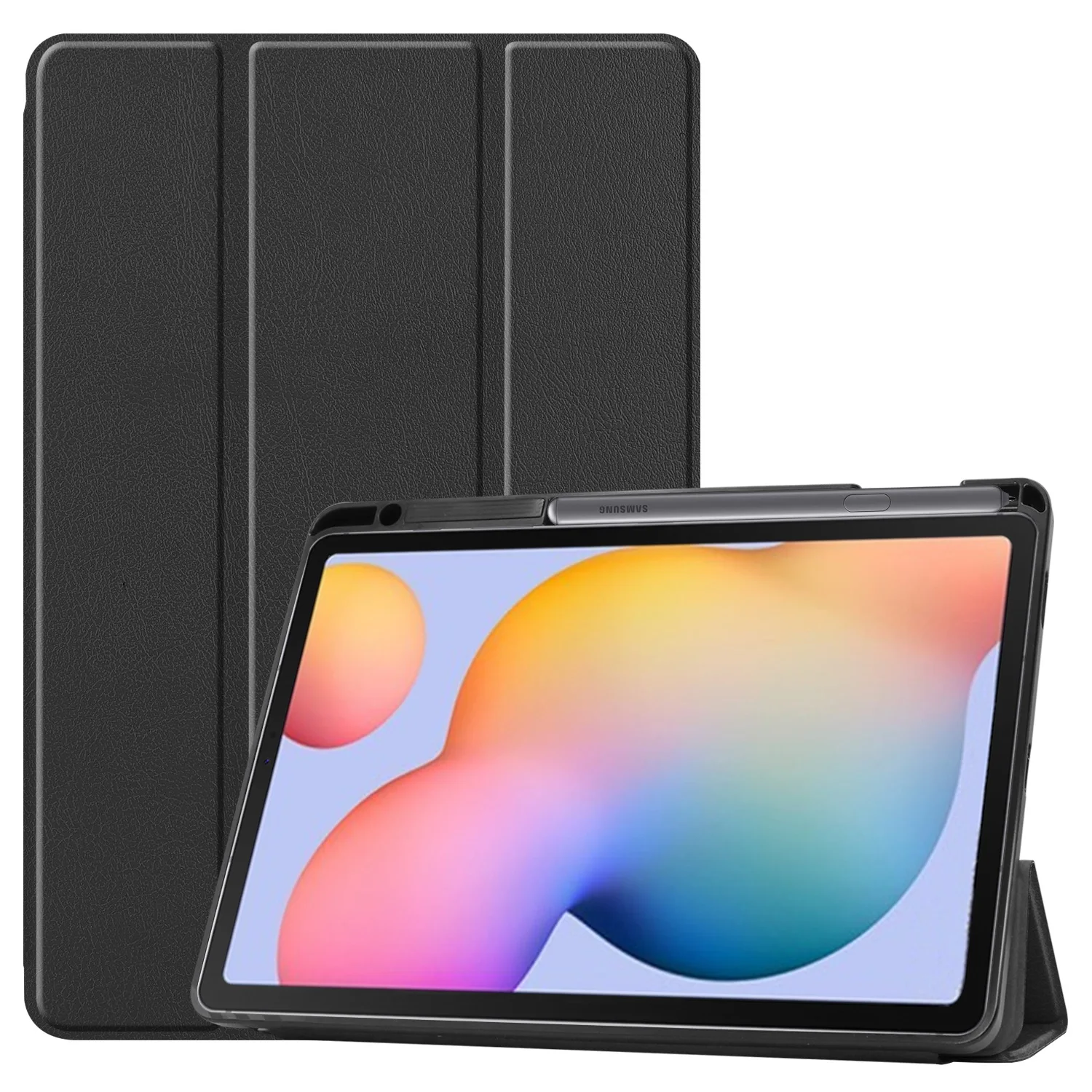 Shockproof Silicon Slim Stand Leather Case Flip Cover for Samsung Galaxy Tab S6 Lite 10.4 SM-P610 SM-P615 Soft Shell