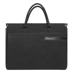 Hot Selling  Wholesale Business Office Oxford black men Metal zipper multi-pocket business briefcase