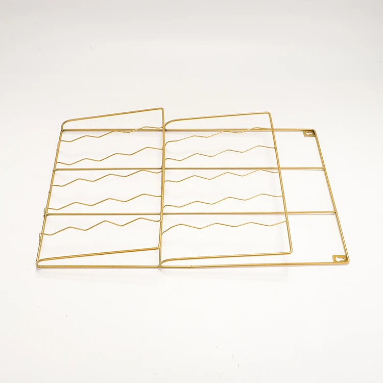 Hot selling wire storage basket portable rack for library books and newspapers