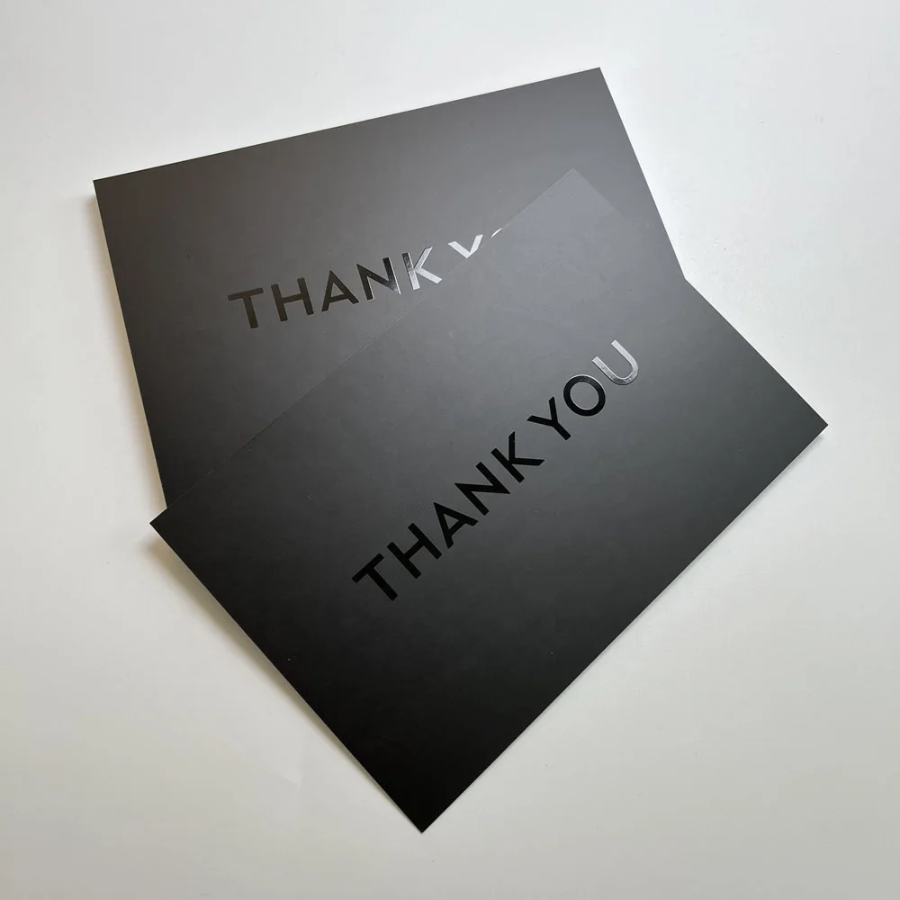 Custom Luxury thank you cards Gift post thank you greeting visiting card for small business