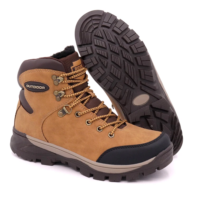 Greatshoe fur boots winter shoes for men,high ankle boots men winter rubber snow man boot