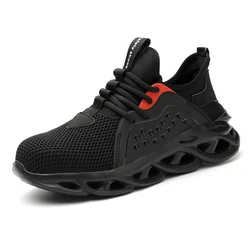 Dropshipping anti puncture steel safety toe shoes for men working sneakers woodland sport shoes unisex  safety shoes