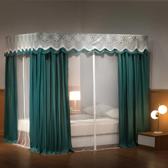 2022 New Shading Anti Mosquito Bed Curtain Zipper Mosquito Net Baby Home Use Bedding Set Breathable Mosquito Net