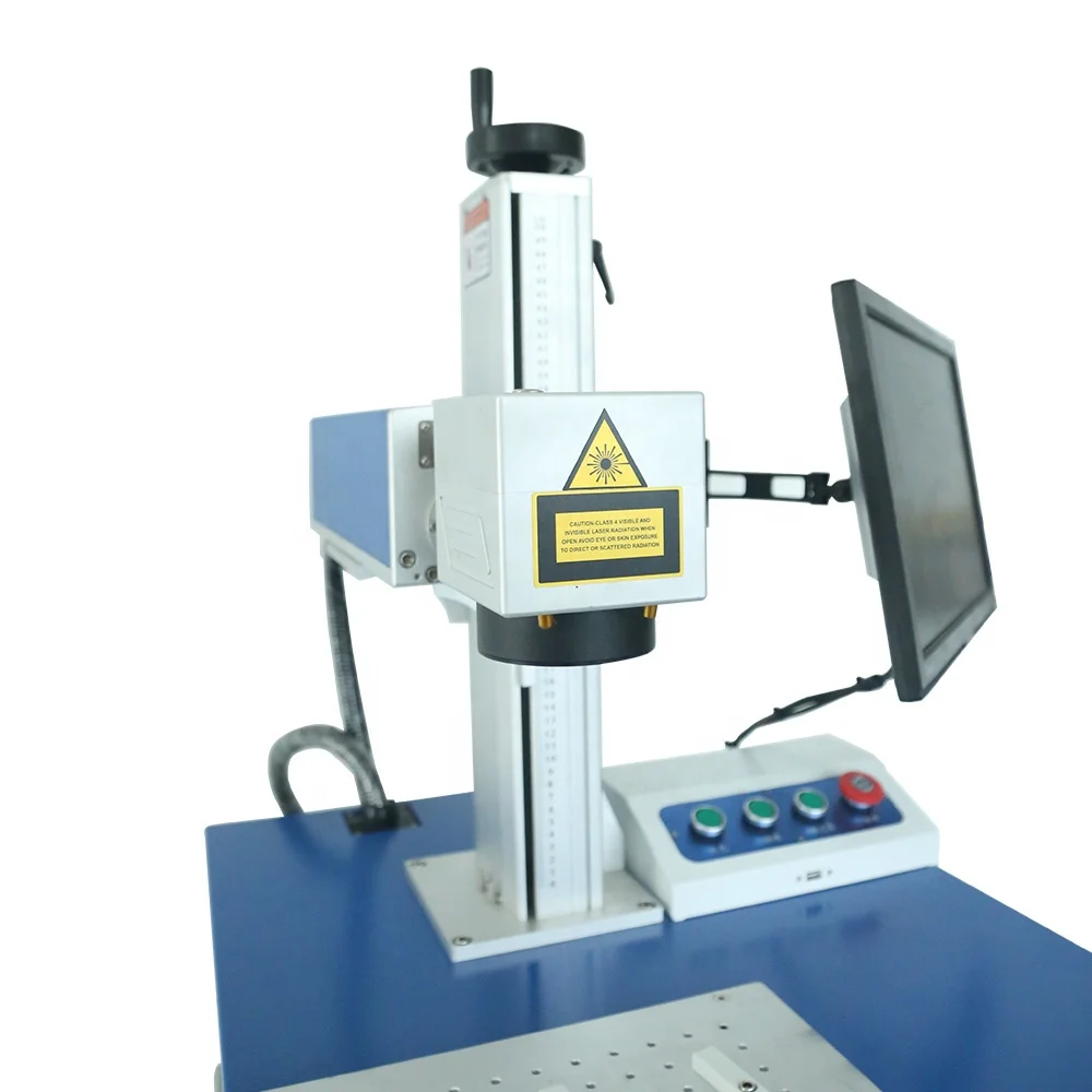 Super Quality Desktop Fiber Gold and Silver Laser Engraving Machines for Rotary Marking on Glasses Watch and Clocks