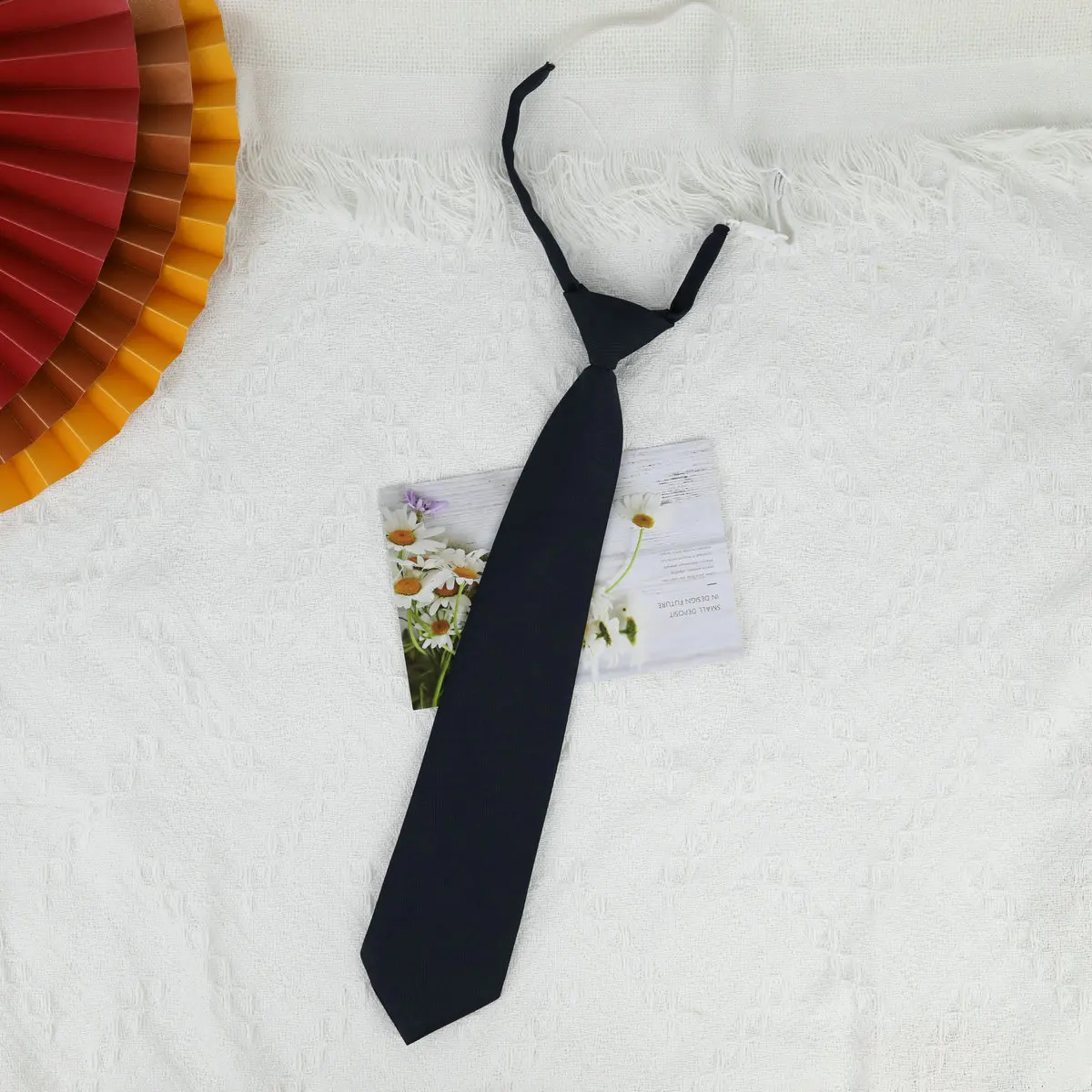 Lazy JK Small Necktie Black Wine Red Solid Dark Blue Korean Women Sweet Grils Student Basic Style School Uniform Classic Ties