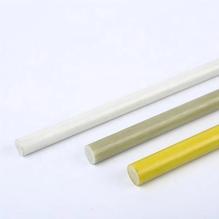 Pultrusion Round Durable Solid Fiber Glass 1mm 8mm 12mm Threaded Flexible Solid Fiberglass Rods