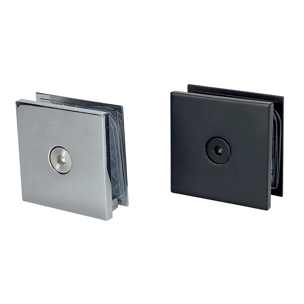 Factory Customize Shower Door Glass Hinge Pivot 0 Degree Glass To Glass Brackets Clamp