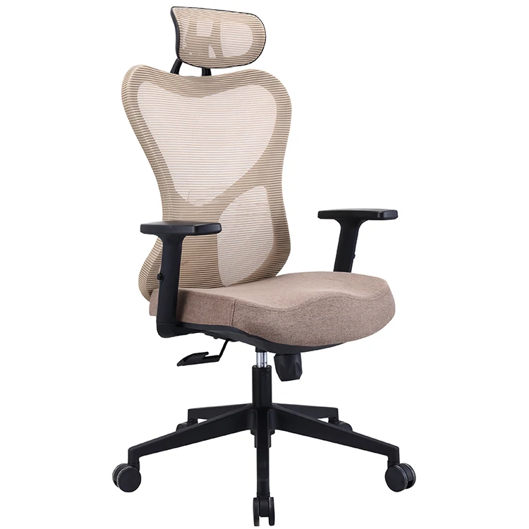 Mesh  Swivel office chair with folding back Detachable Headrest For Recliner Chair