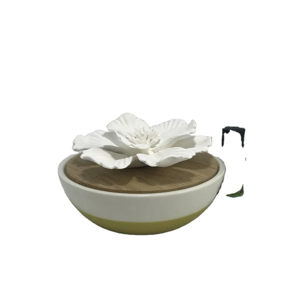 Hotel Fragrance diffuser ceramic flower home use aroma oil diffuser