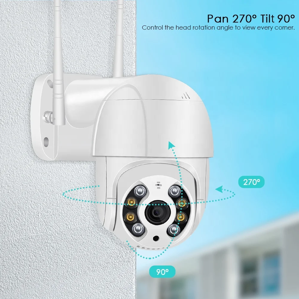icsee app outdoor ptz wifi dome camera 3MP Digital Human Detection Night Vision Video Surveillance 4mp icsee Camera