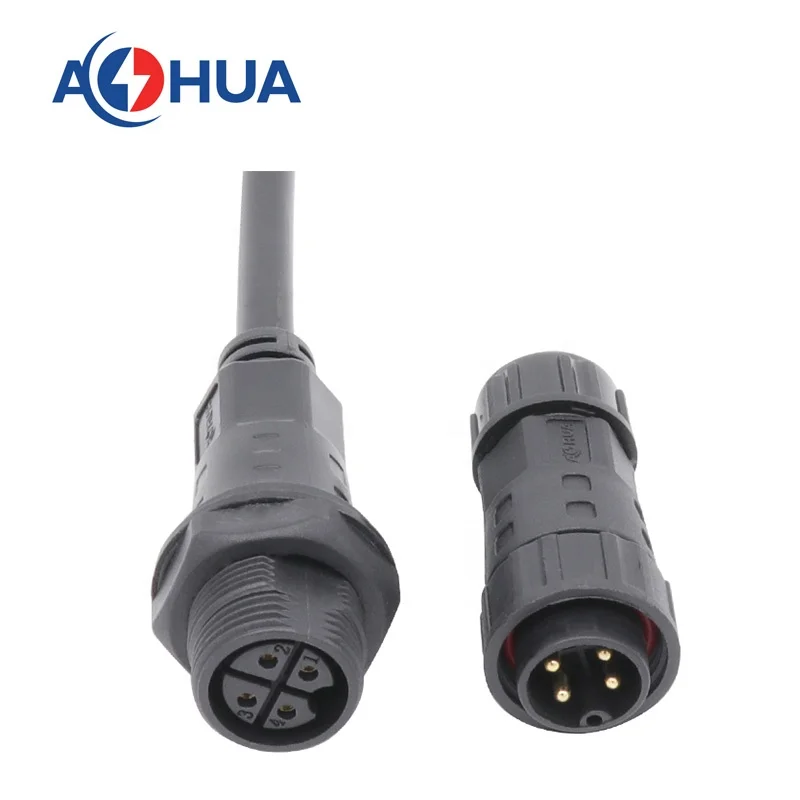AOHUA M20 печатная плата штекер и Женская Панель Водонепроницаемый 3-контактный круглый монтажный разъем с кабелем 3