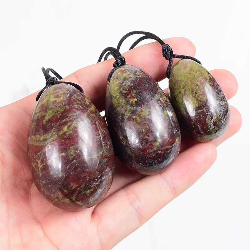 Dragon blood stone yoni egg safe massage nephrite jade yoni eggs set