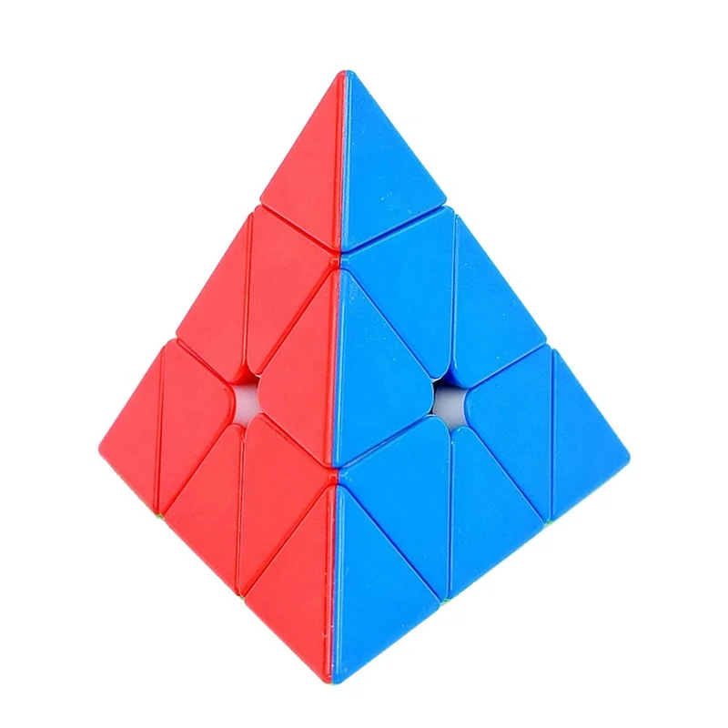 Best selling kids toys original magnetic version moyu meilong 3x3 pyramid speed cube