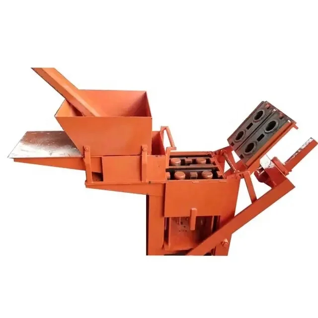 QMR2-40 Hand Press Manual Interlock Hollow Solid Paver Mould Compressed Mud Earth Soil Clay Brick Block Making Machine