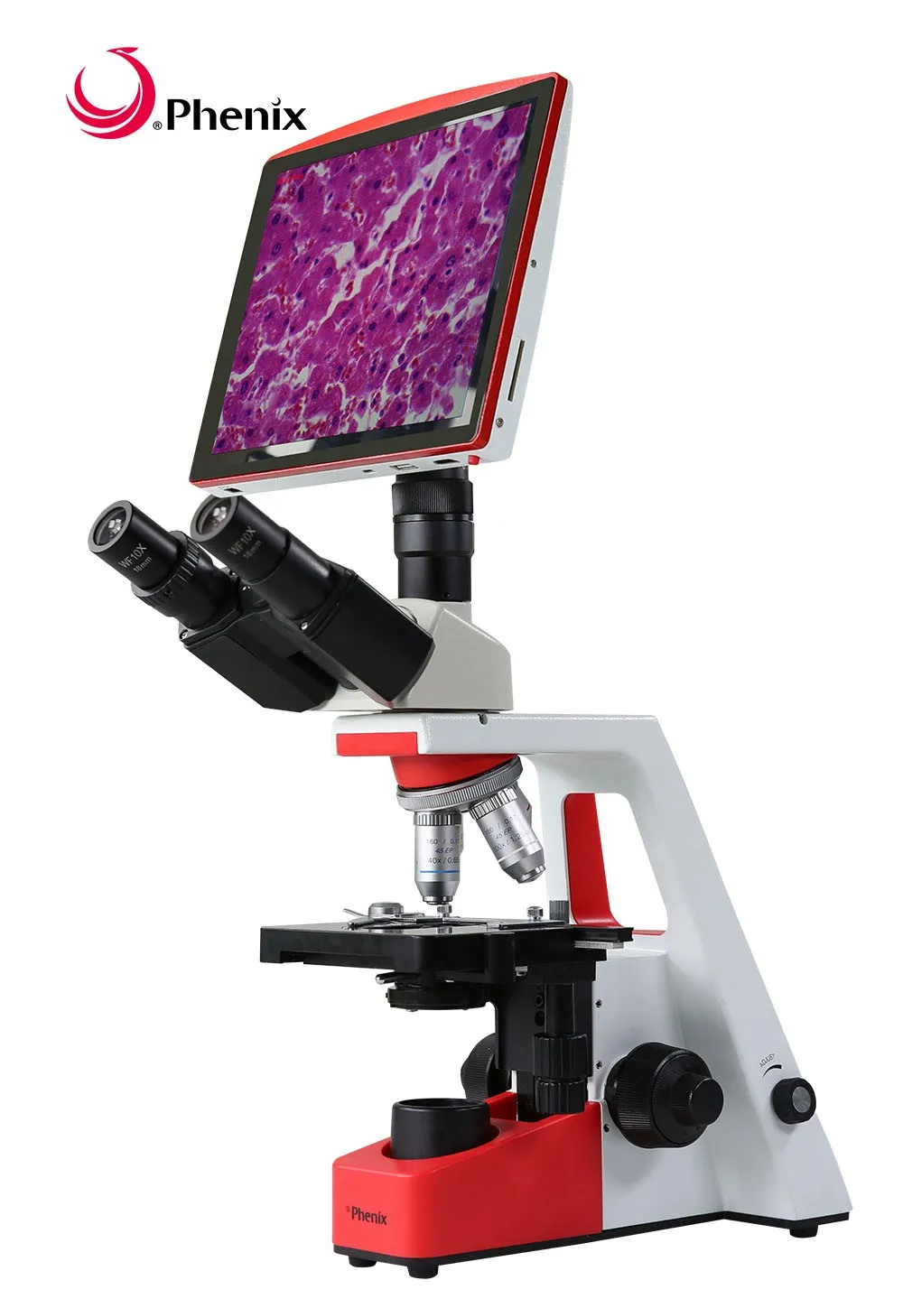 Phenix H236-A 1600x LED 1W Illumination Veterinary Medical Trinocular Biological Microscope for Live Blood Analysis