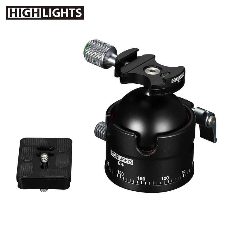 New Product Shooting Telephoto Lens 3D Strong Locking High Loading Tripod Ball Head