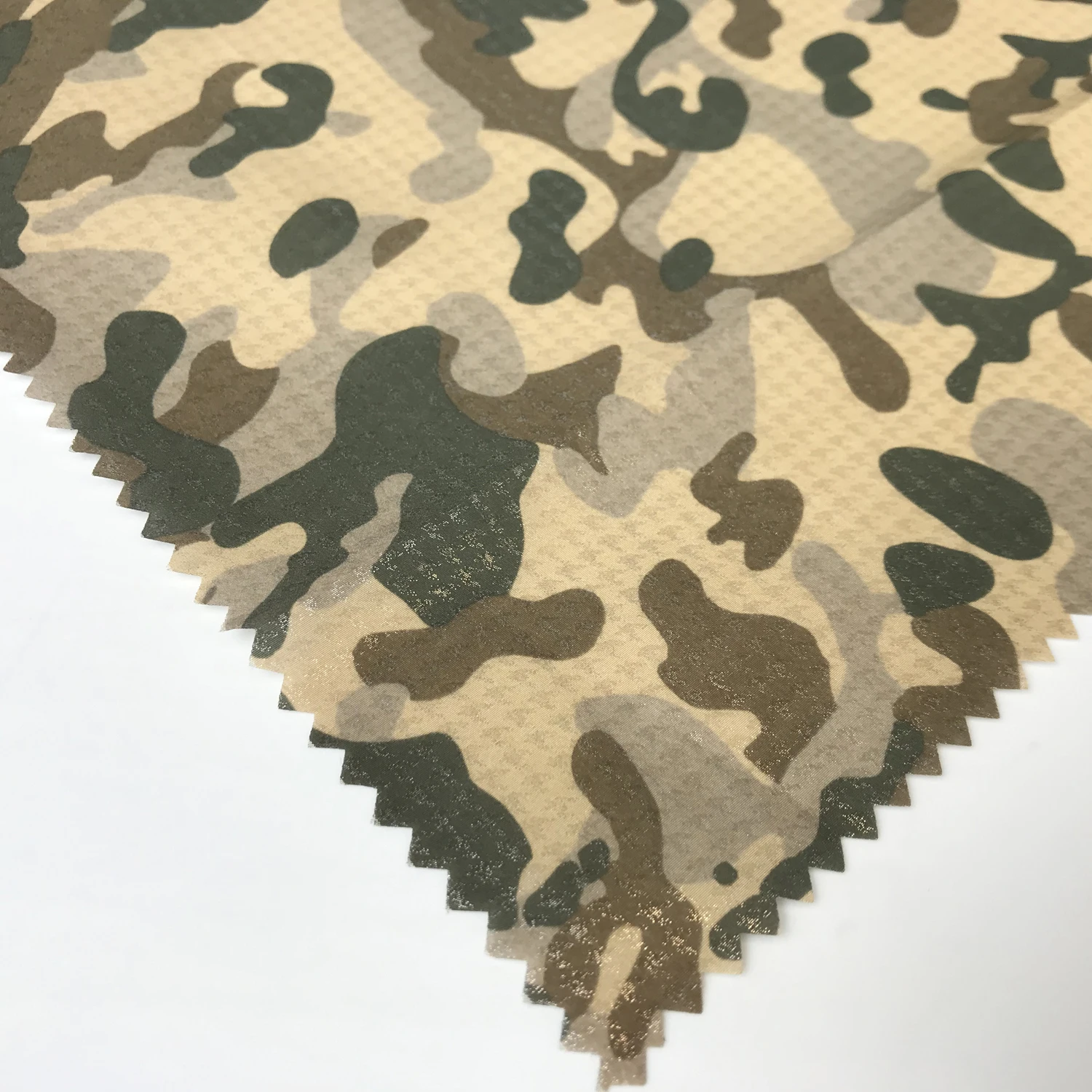 100% Polyester Taffeta fabric Foil Silver Down Proof Camouflage Fabric