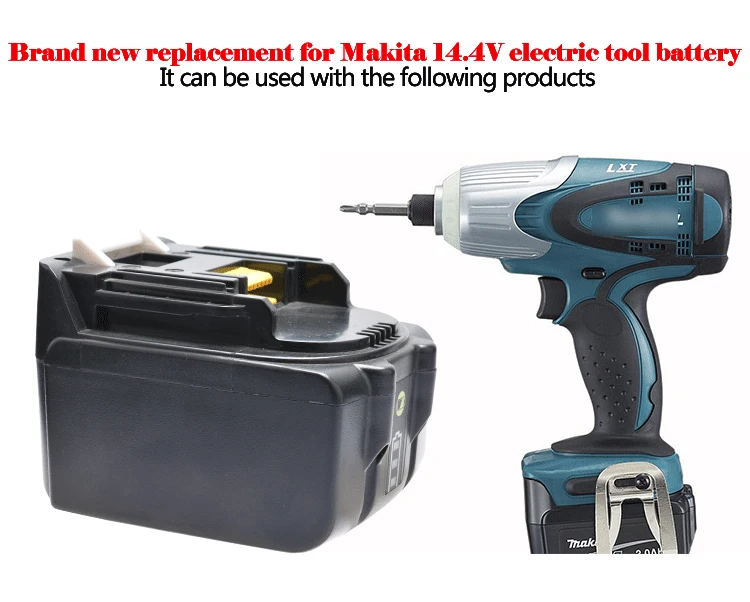 Аккумуляторная перфоратор Akku Makita BL1860B BL1860 литий-ионный аккумулятор 18 в 6 0 Ач со светодиодным индикатором