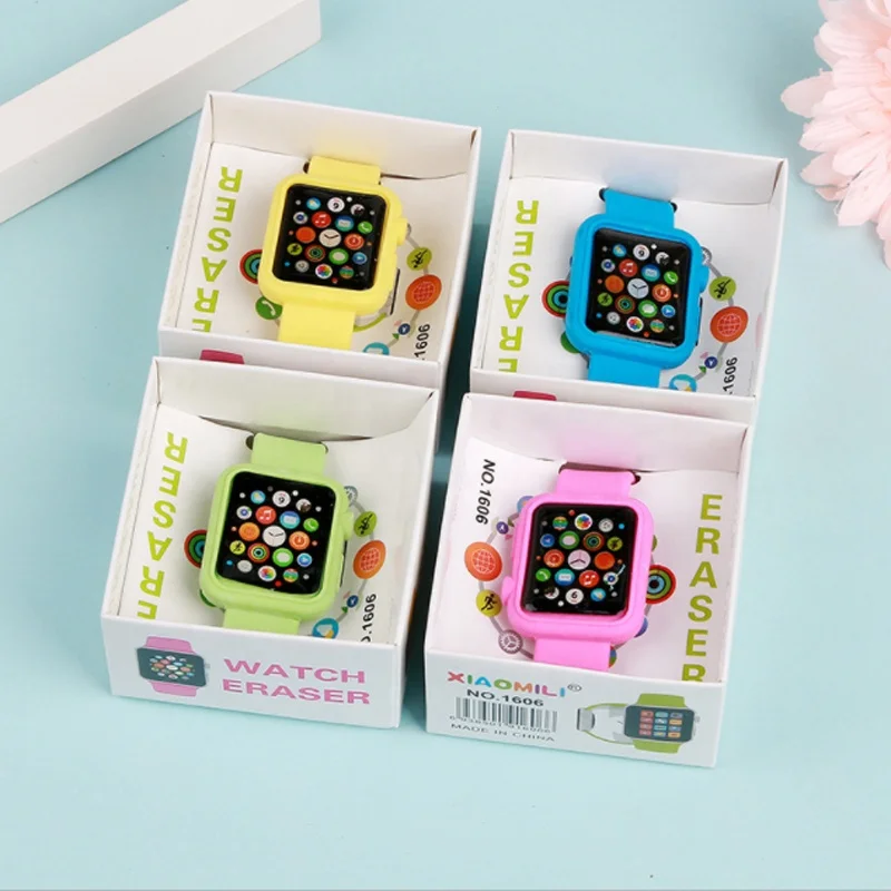 Soododo продвижение 3D часы наручные часы в форме пазла резиновый Пользовательский логотип ластик