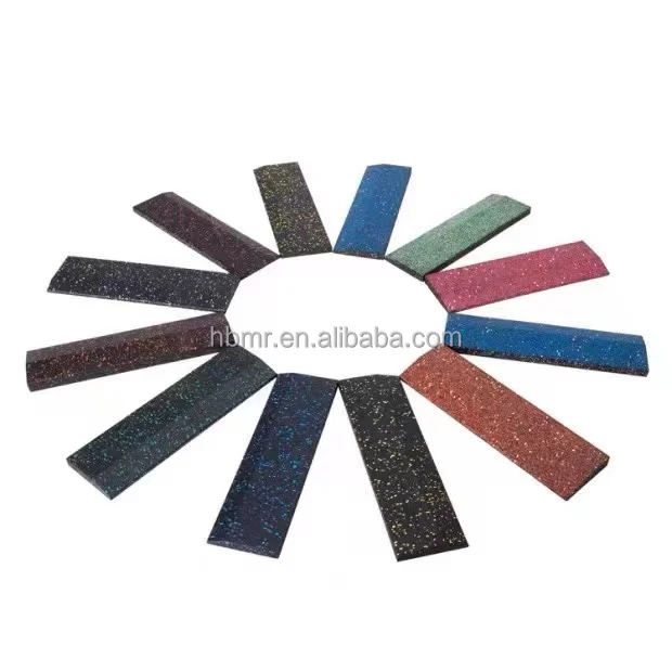Discount promotion gym rubber mat shock absorbing mat strength area home soundproof bar dumbbell treadmill rubber mat sports flo