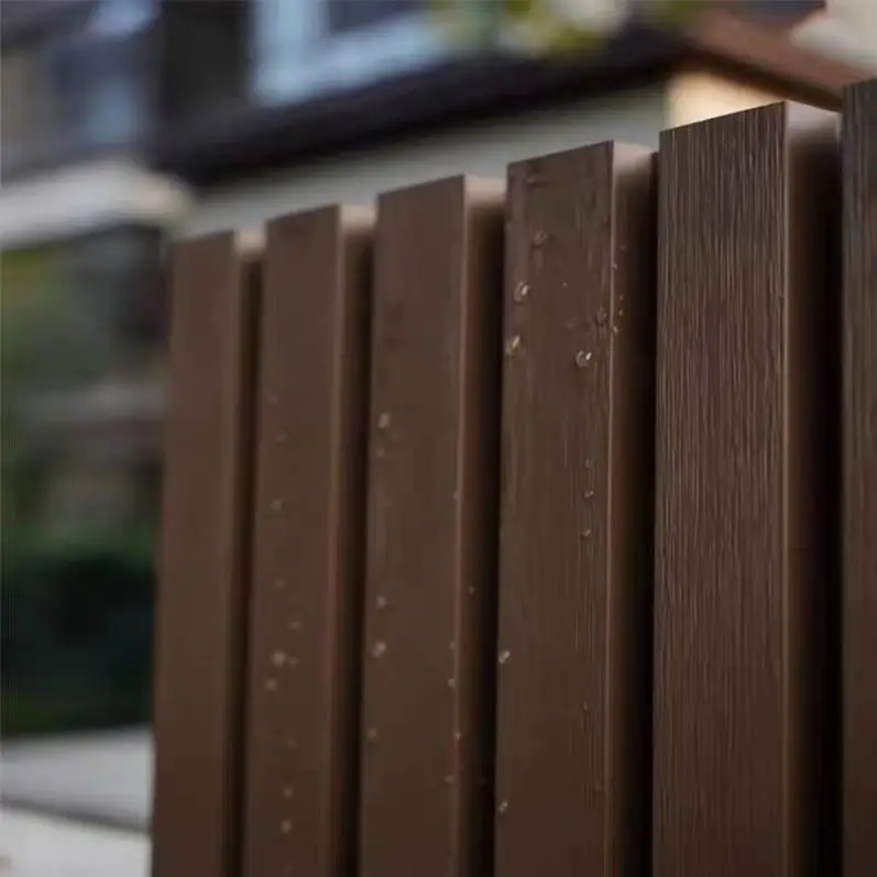 Plastic Composite Garden Cladding Exterior Waterproof Outdoor Fluted Wpc Wall Panel