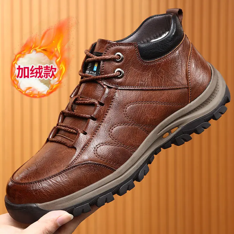  2021 new coming winter boots outdoor safety men shoes long size hiking