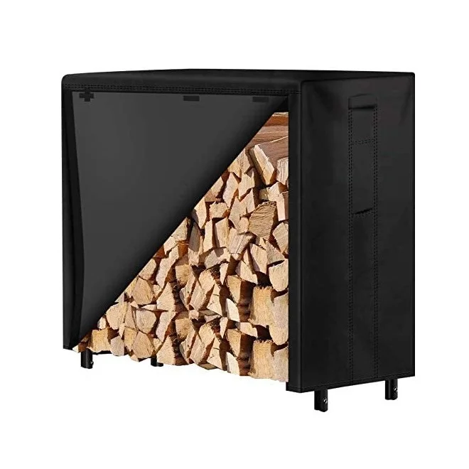  Firewood Holder Cover home storage for wood weather resistant 600D Oxford Heavy duty