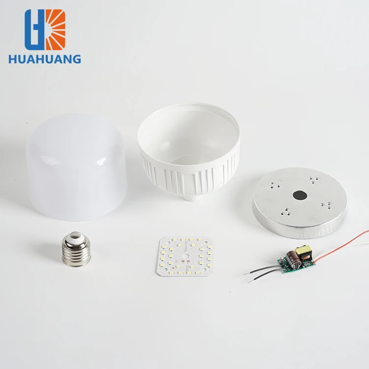 Huahuang Good Quality Office Home PP 5W 10W 15W 20W 30W 40W 50W 60W SKD B22 E27 LED Light Bulb