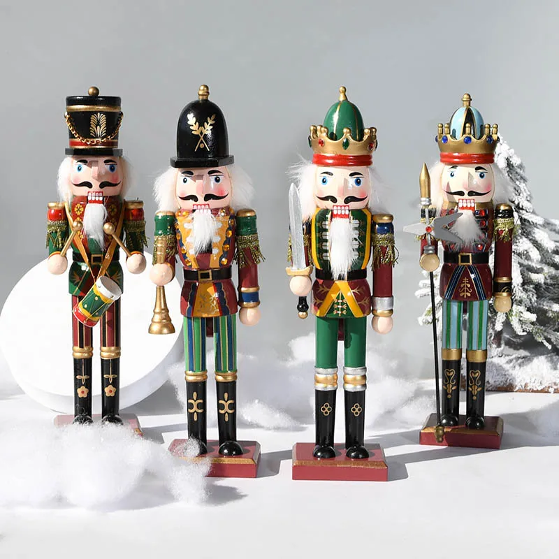 30cm Children Party Gift Toy Table Ornament Christmas Nutcracker Soldier For Christmas Decoration