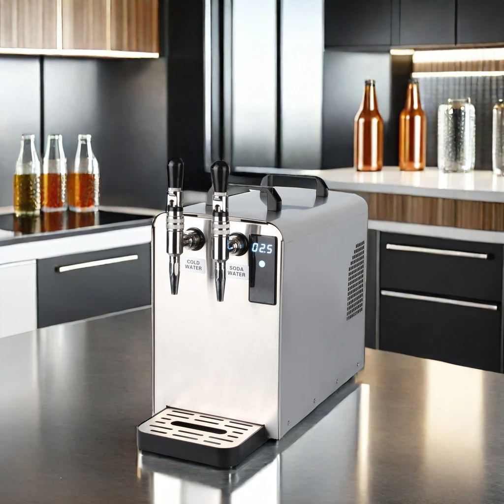 2024 New Design Puretal Commercial Soda and Sparkling Water Maker Stainless Steel