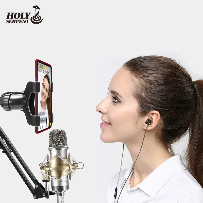 Высокочувствительный микрофон BM900 для студийной записи подкастов Электрический конденсаторный прямой трансляции профессиональный набор микрофона
