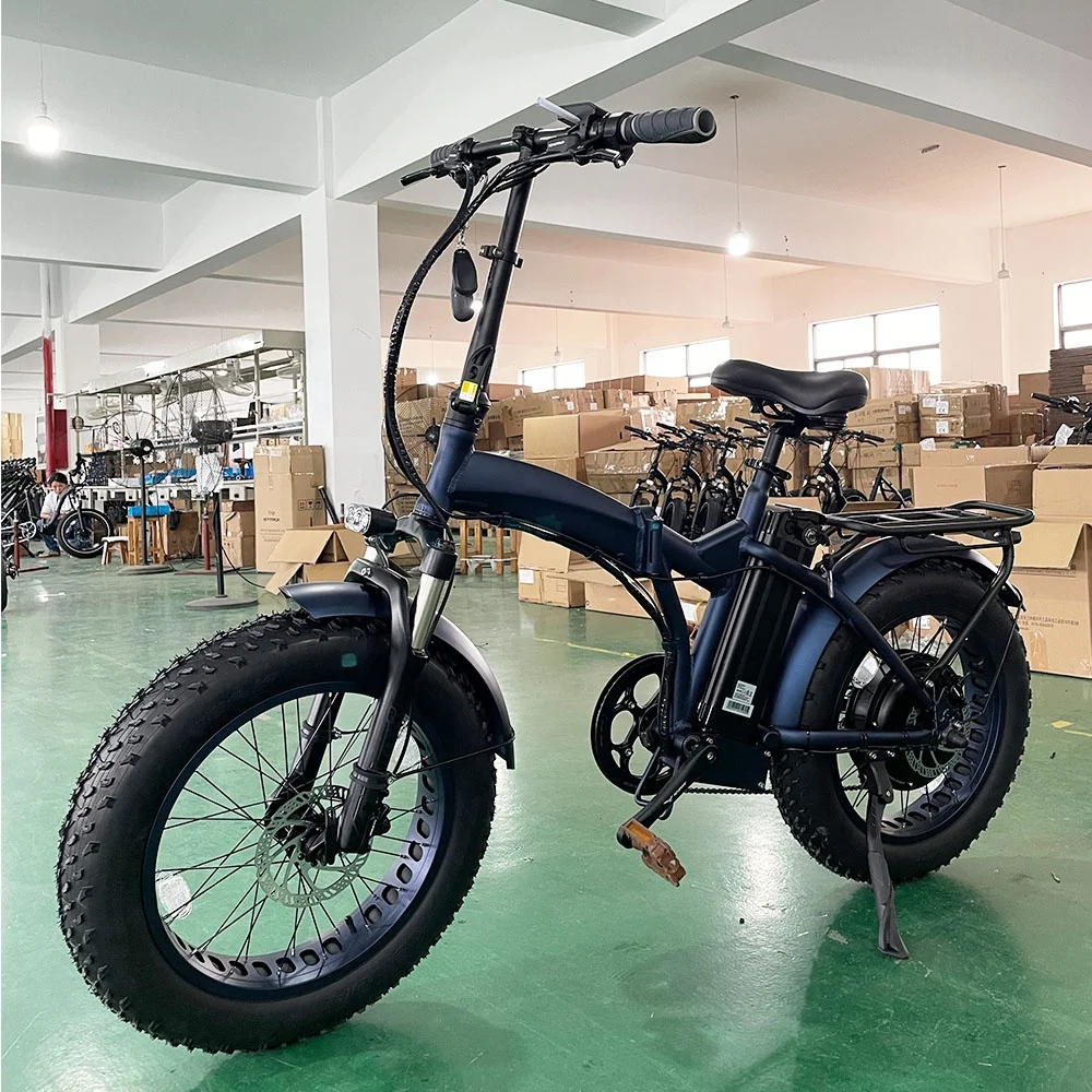 Новый тип! 48v500w 1000W 20 'x4.0 Снежный пляжный велосипед с толстыми шинами складной электрический батареей 48V13Ah