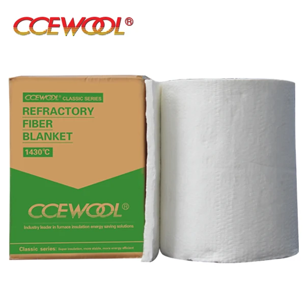 CCEWOOL 1260 hp ceramic fiber blanket for industrial furnace thermal insulation
