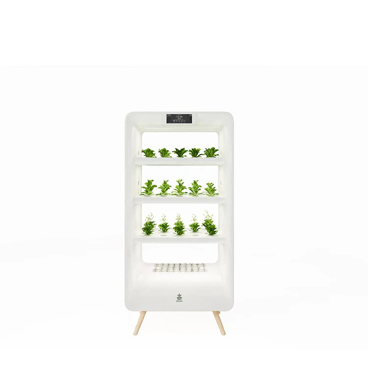 wholesale price Indoor Vertical Garden Hydroponics Tower System With Led spectrum lighting
