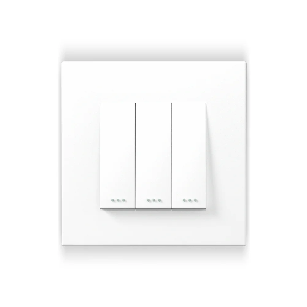 Bingoelec Retail UK EU Standard electric 10A 3Gang 2way Switches And Socket Safety Wall Light Push Button Switch