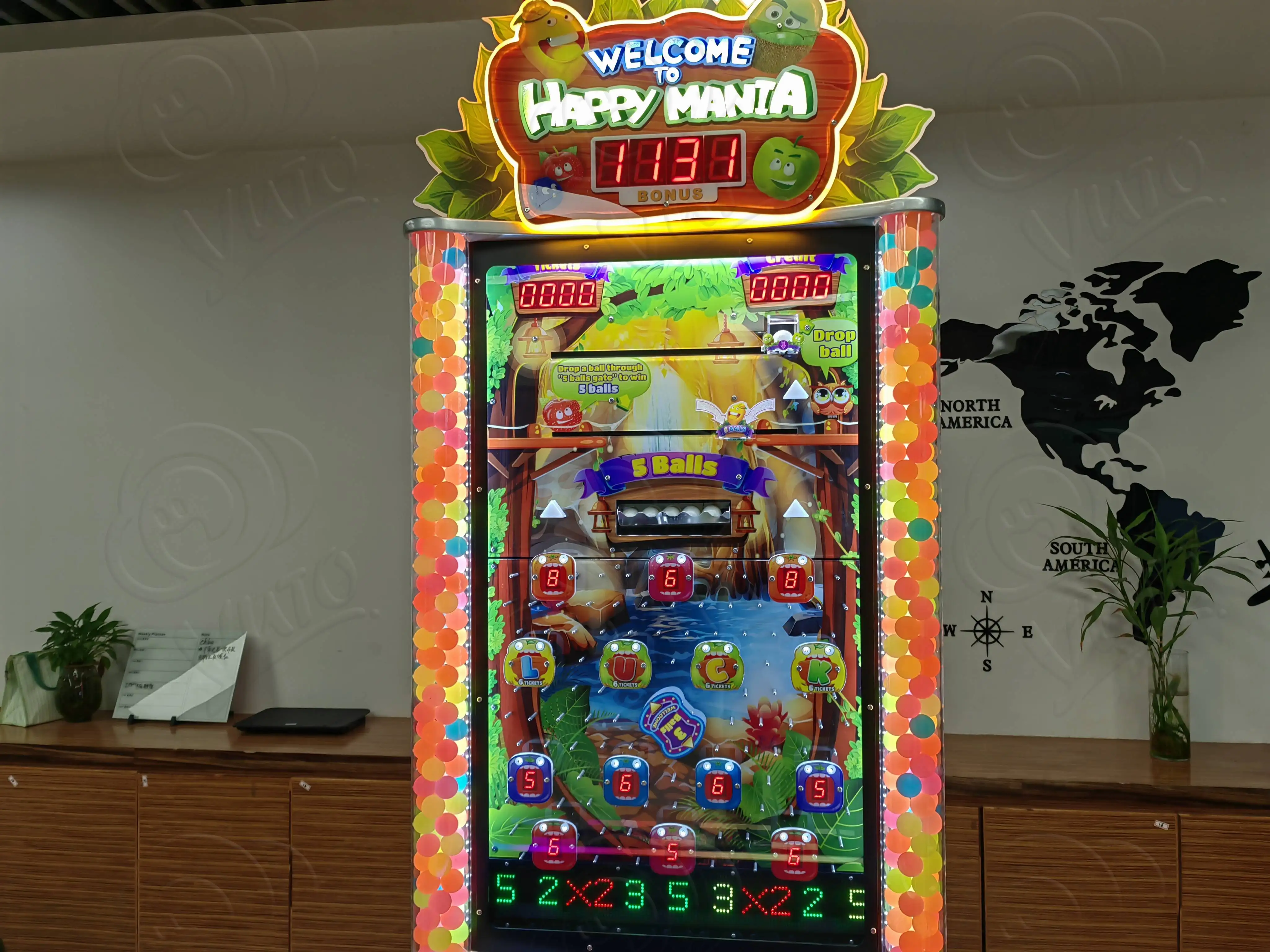 Most popular Happy Mania Redemption Video Game Machine Made In China|Best Price Ticket Redemption Games For Sale