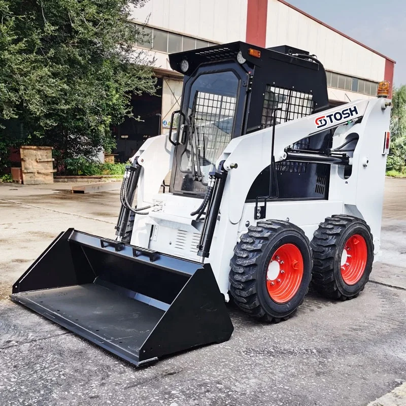 TOSH Free Shipping Cheap Wheeled Skid Steer Loader Directly Sold By Chinese Manufacturer