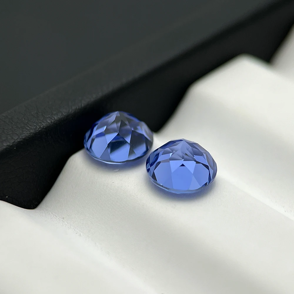 Round Shape Cornflower Blue Lab Created Sapphire  Cornflower Blue Lab Grown Sapphire For High Quality Jewelry