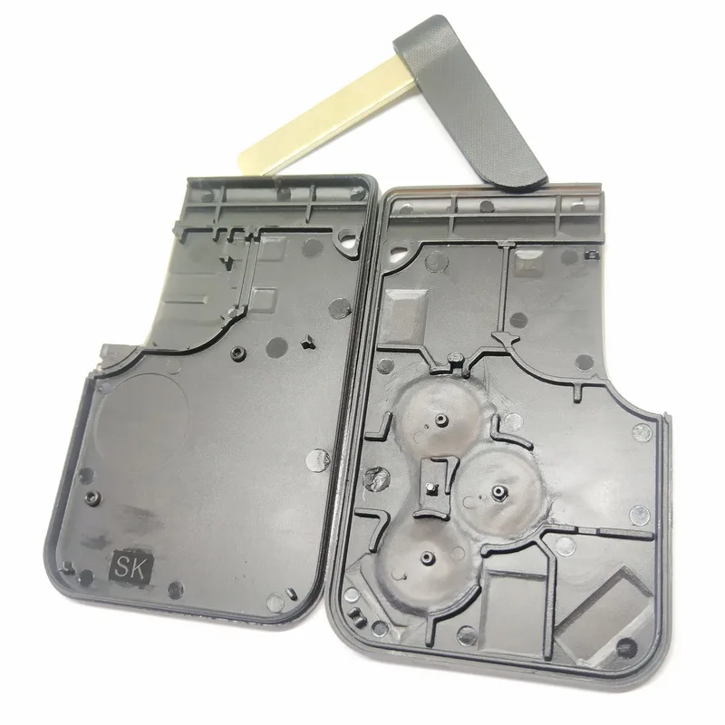 Сменный Чехол для смарт-карты R-enrenault Clio Logan Megane 2 3 Koleos Scenic 3-кнопочный чехол дистанционного ключа с маленьким ключом