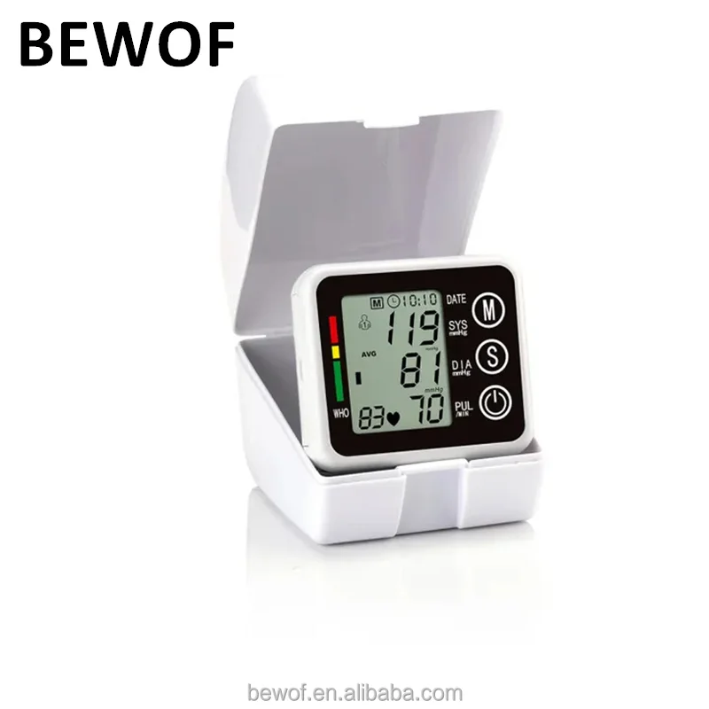 checking blood pressure wrist digital tensiometer battery-operated europe sphygmomanometer automatic electric tensiometer