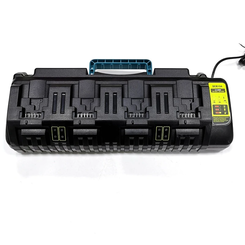 Быстрое зарядное устройство DCB104 12A для Dewalt 20 в DCB203 DCB200 12 В/20 4 порта с USB