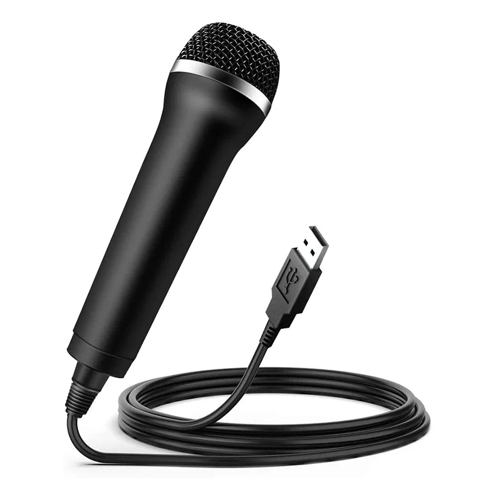 USB Wired Microphone High Performance Karaoke Mic for PS5 PS4 for Nintendo Switch for Wii U for Xbox PC Computer