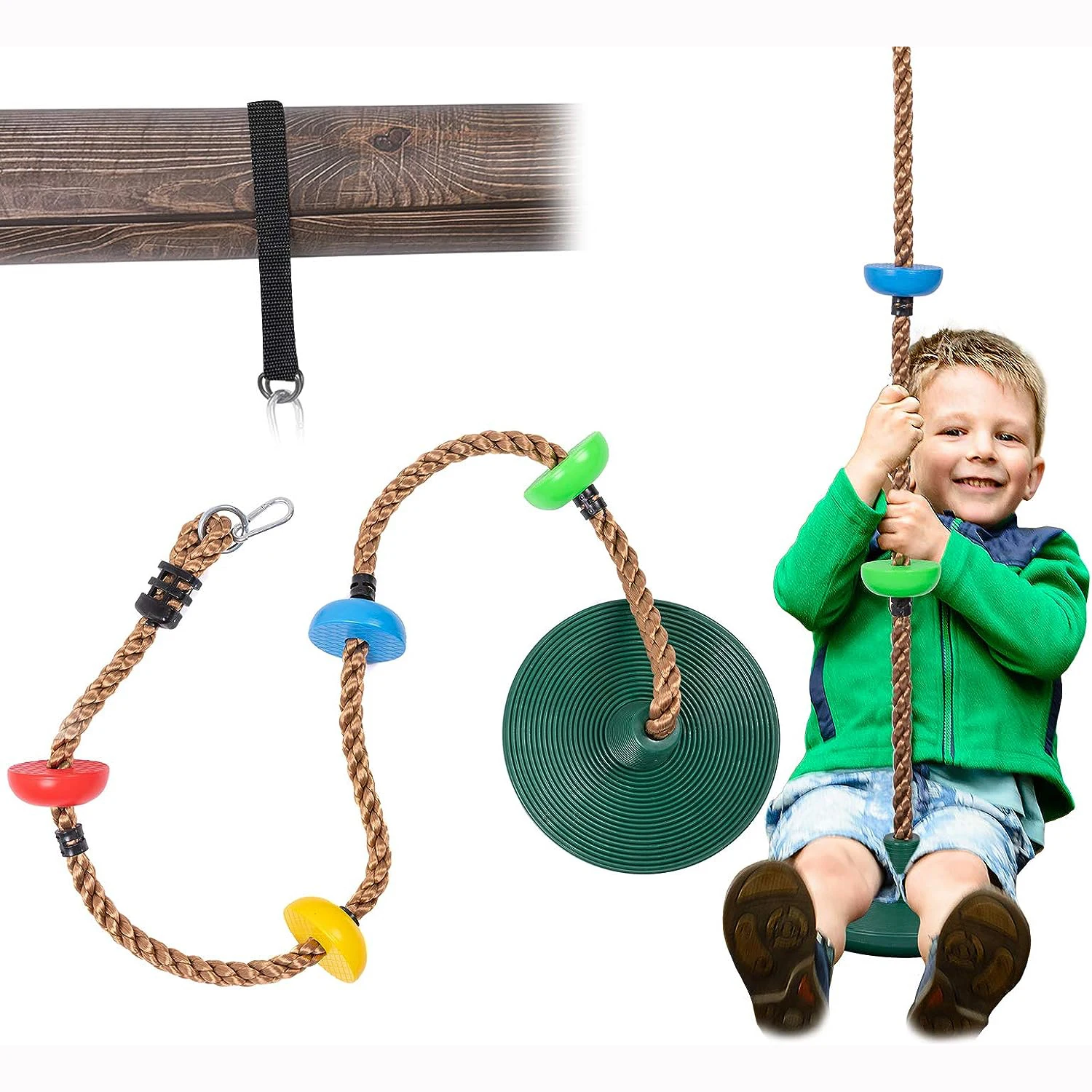 Factory wholesale Round Plastic Chair Kids swing Baby Disc Toddler Swing Set For indoor And outdoor
