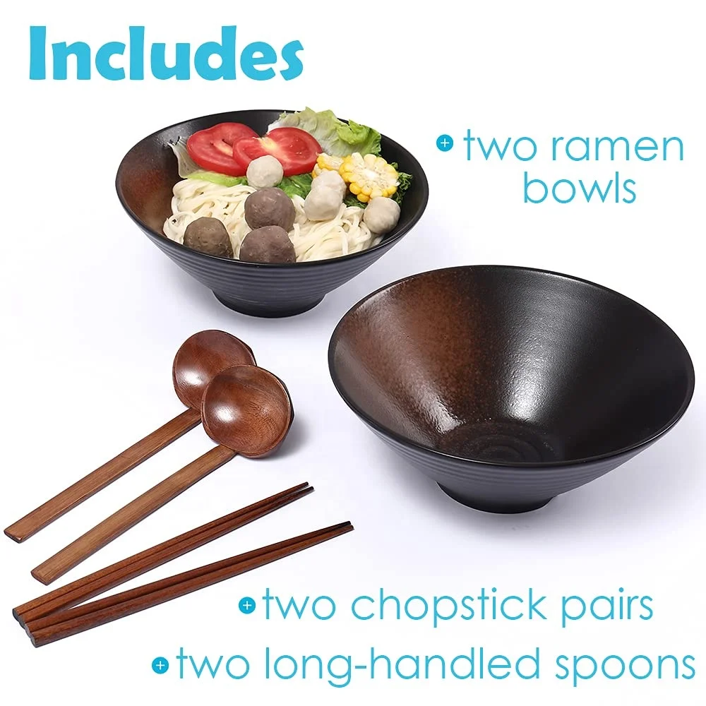 9.05 Inch glazed ceramic ramen bowl ramen bowl set japanese ramen bowl porcelain