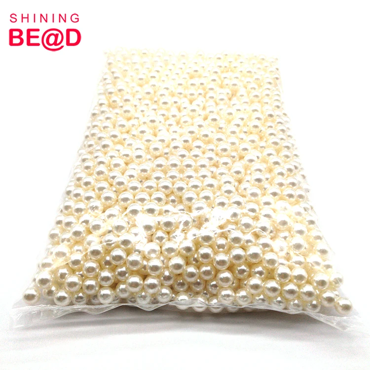 8 мм Оптом Бежевый Белый Искусственный Жемчуг ABS пластиковые круглые бусины без отверстий для изготовления ювелирных изделий ручной работы аксессуары для рукоделия