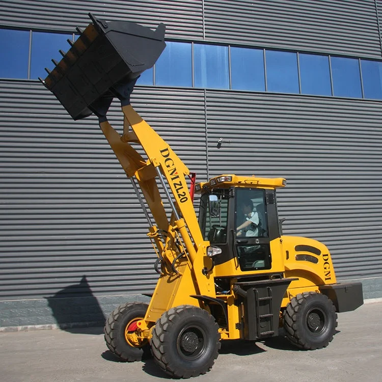 ZL20 2ton Front Loader Shovel Compact Articulating Hydraulic Wheel Loader Price