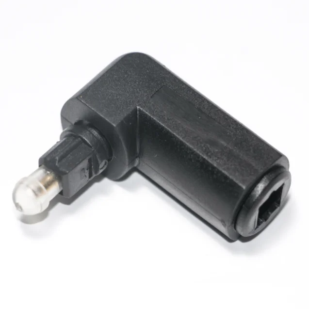 Right Angle Optical 3.5mm Female Mini Jack Plug To Digital Toslink Male Audio Adapter Connectors angle 90 degree