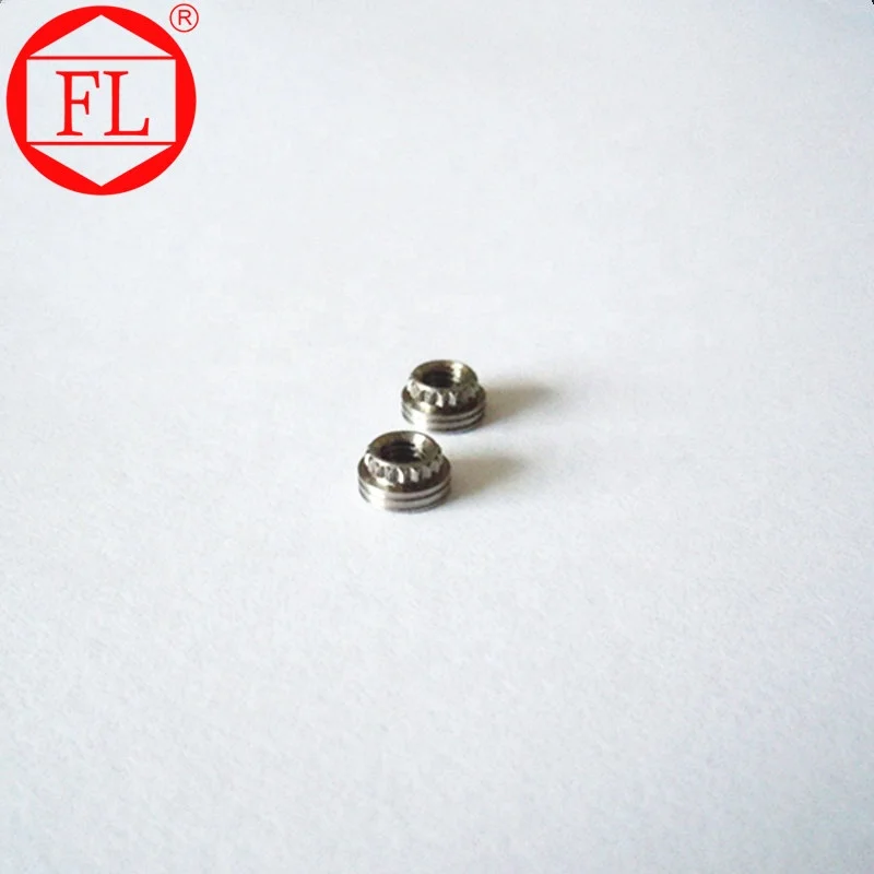 Stainless steel self-clinching nuts with strong internal threads in sheets