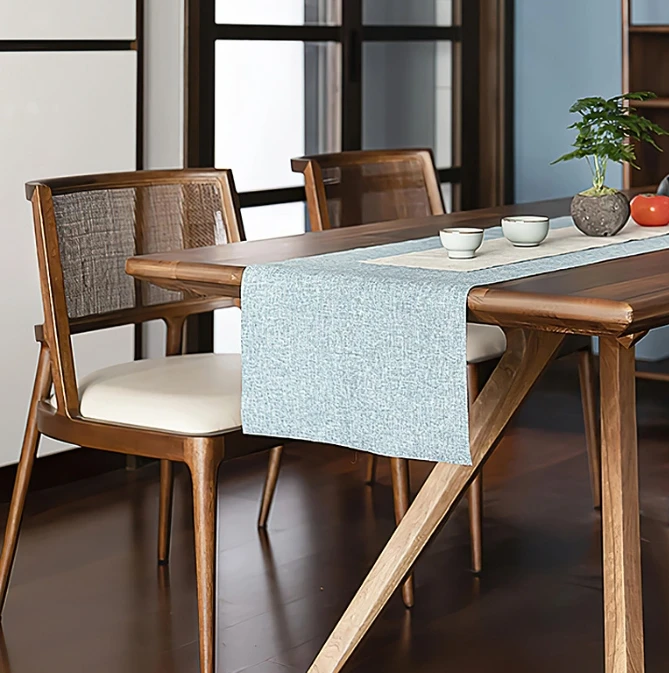 Wholesale Luxury Rattan Solid Wood PU Leather Seat Dining Chair for Restaurant Dining Room Furniture Modern Kitchen Chair Wooden